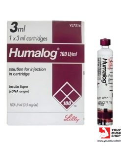1 X HUMALOG 100IU REFILL CARTRIDGE 3ML