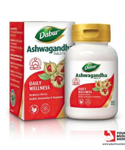 ASHWAGANDHA (ASHWAGANDHA ROOT EXTRACT) [60 TABLETS]  - DABUR