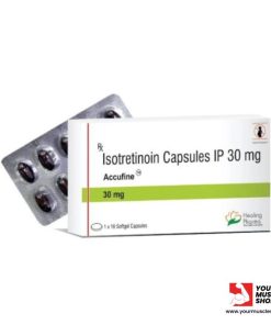 ACCUTANE (ISOTRETINOIN CAPSULES IP) 30 MG / PER TAB – [ 10 CAPSULES STRIP] - HEALING PHARMA