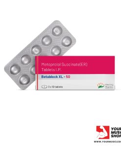 METOPROLOL SUCCINATE ( BETABLOCKER - EXTENDED RELEASE ) 50MG / PER TAB [ 30 TABLETS PACK ] - HEALING PHARMA