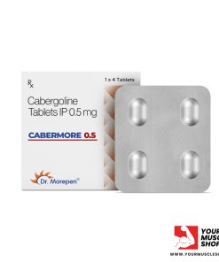 CABERMORE 0.5 ( CABERGOLINE TABLETS ) 0.5MG / PER TAB [ 4 TABLETS STRIP] – DR MOREPEN