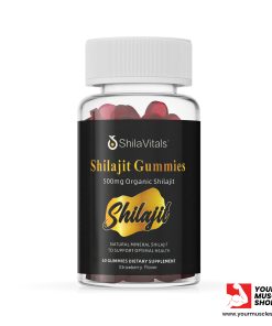 SHILAJIT GUMMIES ( 500MG ORGANIC SHILAJIT ) [60 GUMMIES - STRAWBERRY FLAVOR – SHILAVITALS