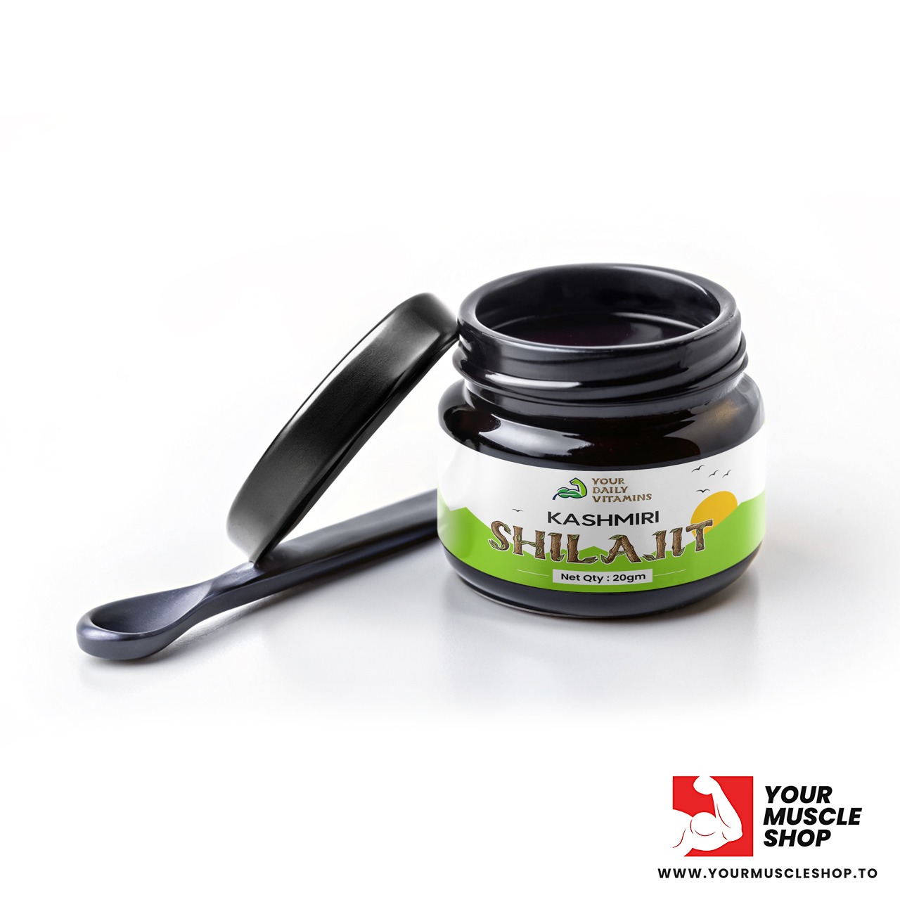 KASHMIRI SHILAJIT (100% PURE SHILAJIT STRAIGHT FROM HIMALAYA MOUNTAINS) 20GM BOTTLE - Image 3