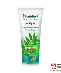 PURIFYING NEEM FACE WASH ( SOAP FREE ) [ NEEM ● TURMERIC 150ML ] FREE GIFT * TOOTHPASTE 80G – HIMALAYA