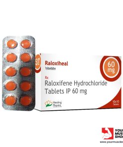 RALOXIFENE HYDROCHROLRIDE TABLETS 60MG / PER TAB - [ 10 TABLETS STRIP] - HEALING PHARMA