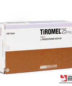 T3 TIROMEL ( LIOTHYRONINE SODIUM ) 25MCG PER TABLET [ 100 TABLETS BOX ] - ABDI IBRAHIM PHARMA