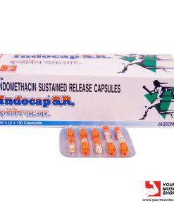 INDOCAP SR (INDOMETHACIN - SUSTAINED RELEASE) 75MG / PER TAB - [10 CAPSULES STRIP] - JAGSONPAL PHARMACUETICALS LTD