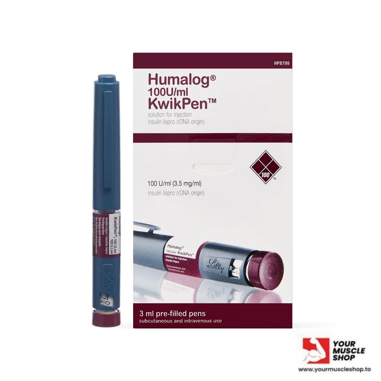 HUMALOG 100 U/ml(1 INSULIN PEN ) KWIKPEN LILLY ( WITH PEN NEEDLES)