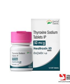 T4 (THYROXINE SODIUM) 50 MCG / PER TAB –  [120 TABLETS] – HEALING PHARMA