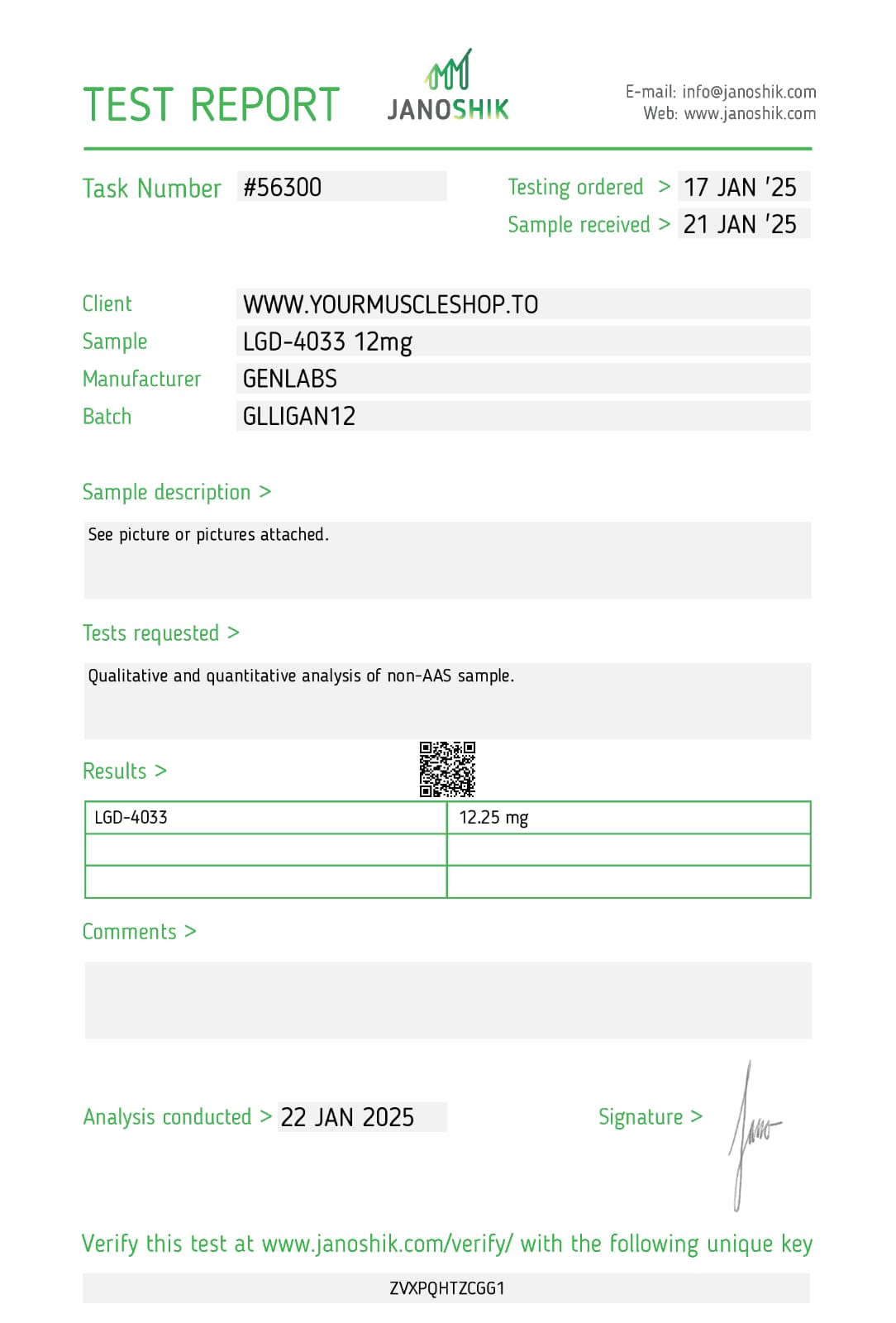 LIGANDROL LGD-4033 12 MG / PER CAPSULE – 30 CAPSULES- GENLABS - Image 3