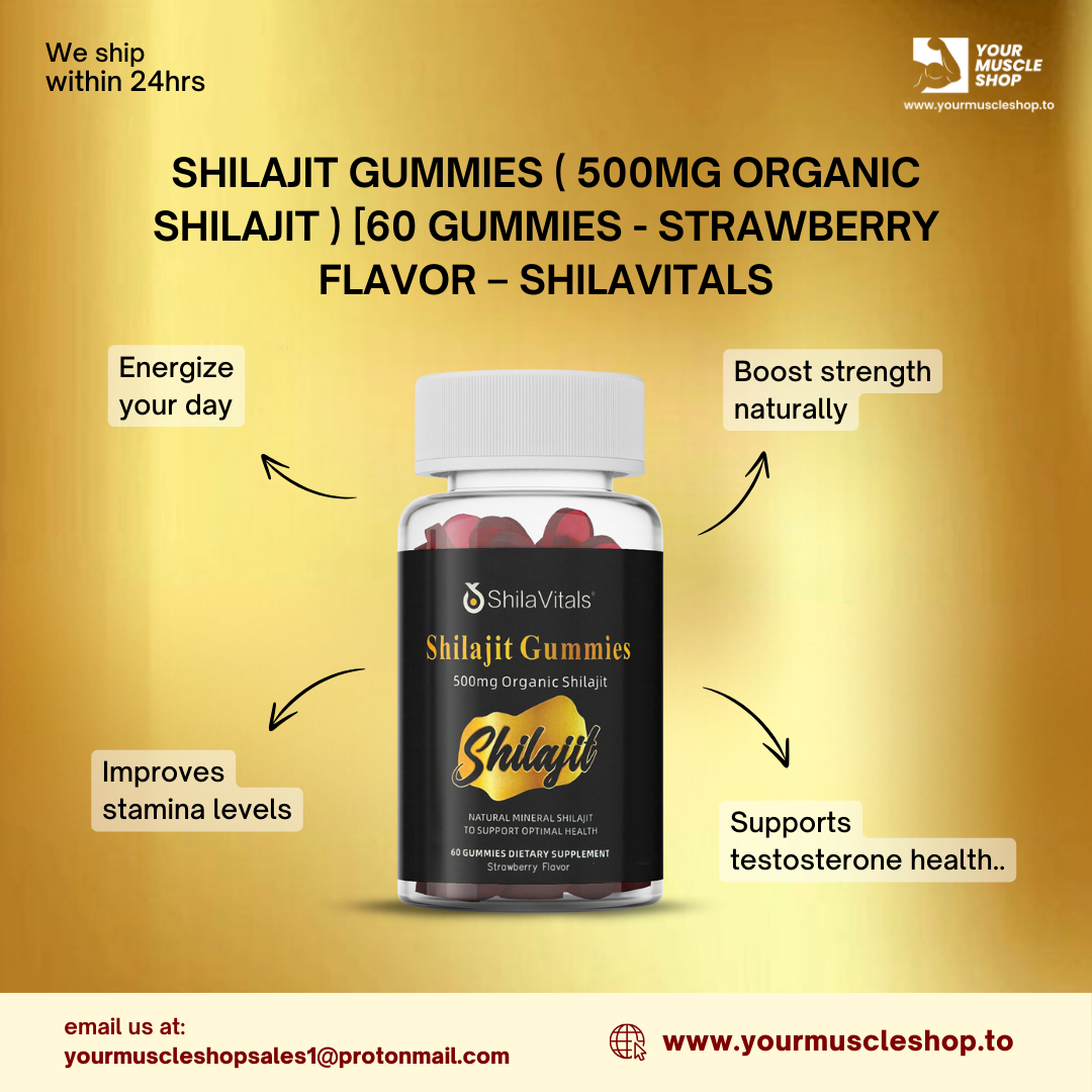 SHILAJIT GUMMIES ( 500MG ORGANIC SHILAJIT ) [60 GUMMIES - STRAWBERRY FLAVOR – SHILAVITALS - Image 2