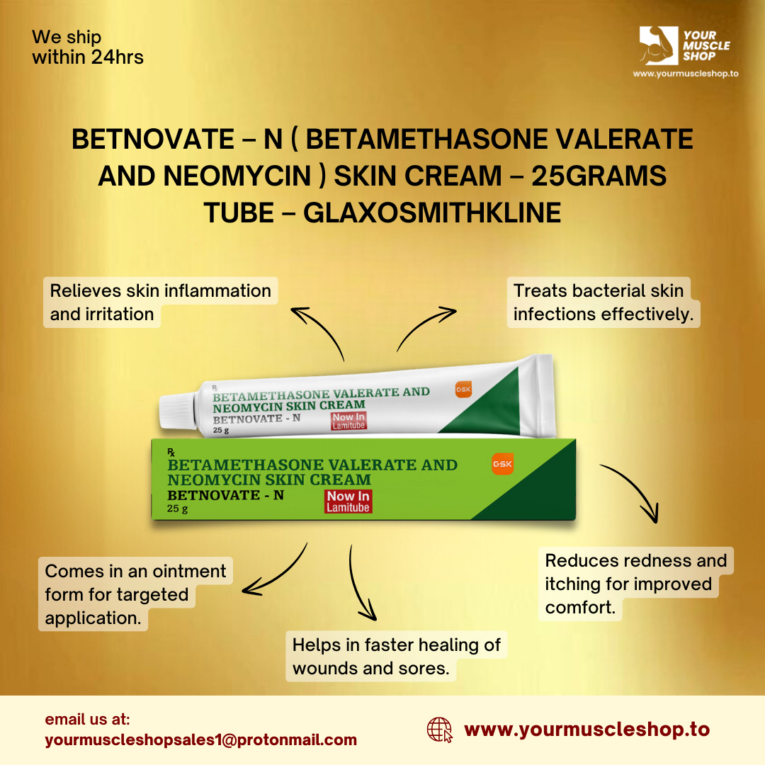 BETNOVATE – N ( BETAMETHASONE VALERATE AND NEOMYCIN ) SKIN CREAM – 25GRAMS TUBE – GLAXOSMITHKLINE - Image 2