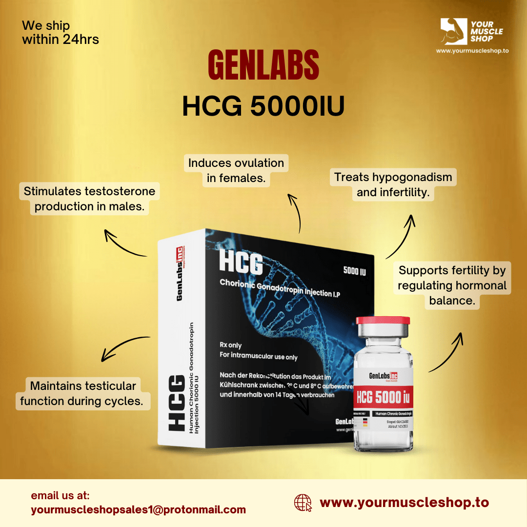 HCG 5000IU - VIAL ( HUMAN CHORIONIC GONADOTROPIN ) - GENLABS - Image 2