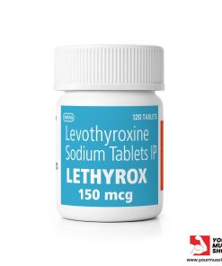 LETHYROX ( LEVOTHYROXINE SODIUM ) – 150MCG PER / TABLET – 120 TABLETS – INTAS