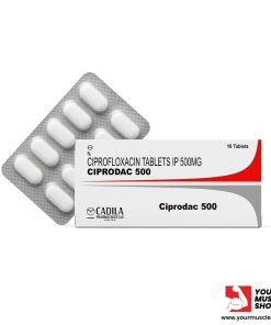 CIPRODAC 500 ( CIPROFLOXACIN) 500MG / PER TAB - [10 TABLETS STRIP ] - CADILA