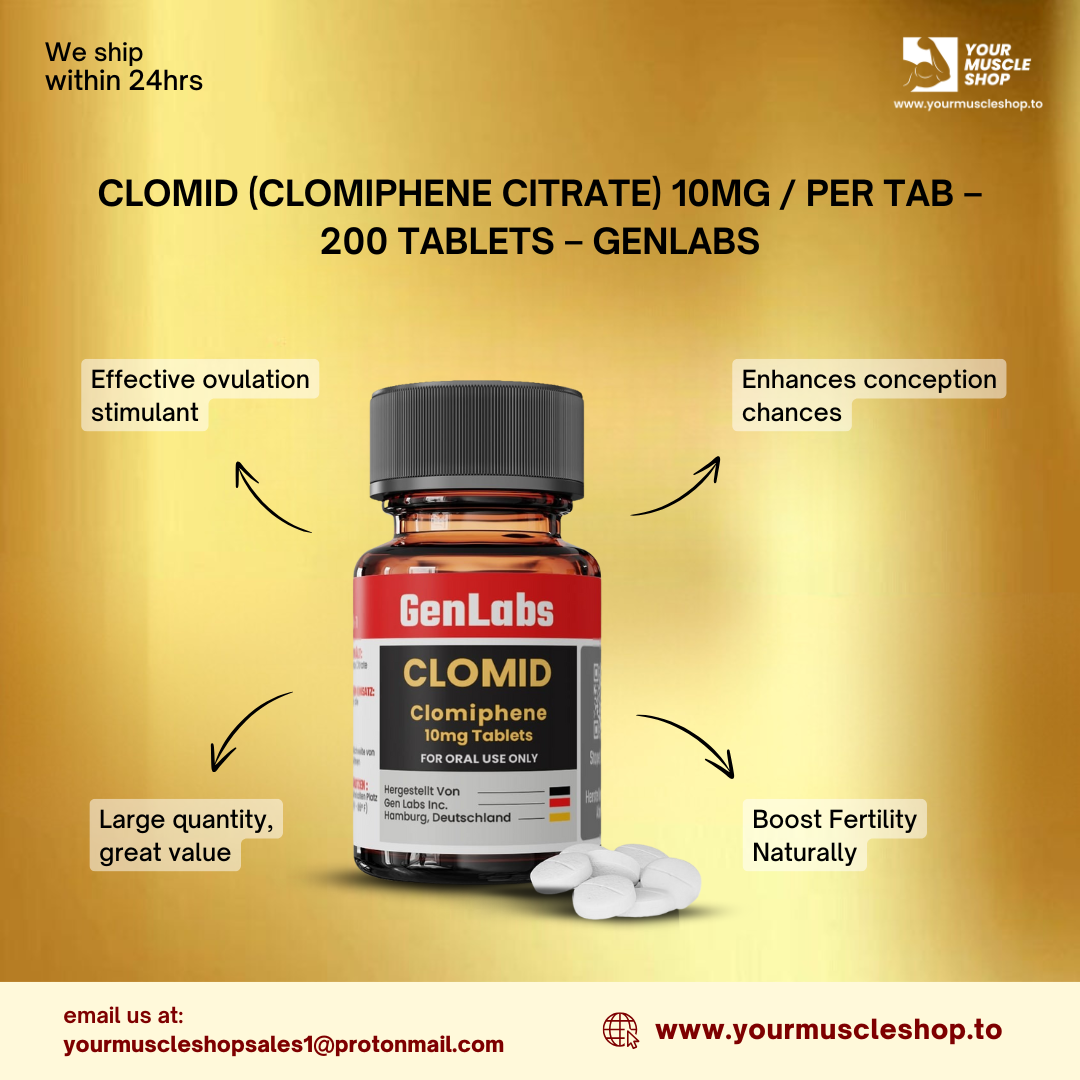 CLOMID (CLOMIPHENE CITRATE) 10MG / PER TAB – 200 TABLETS - GENLABS - Image 2