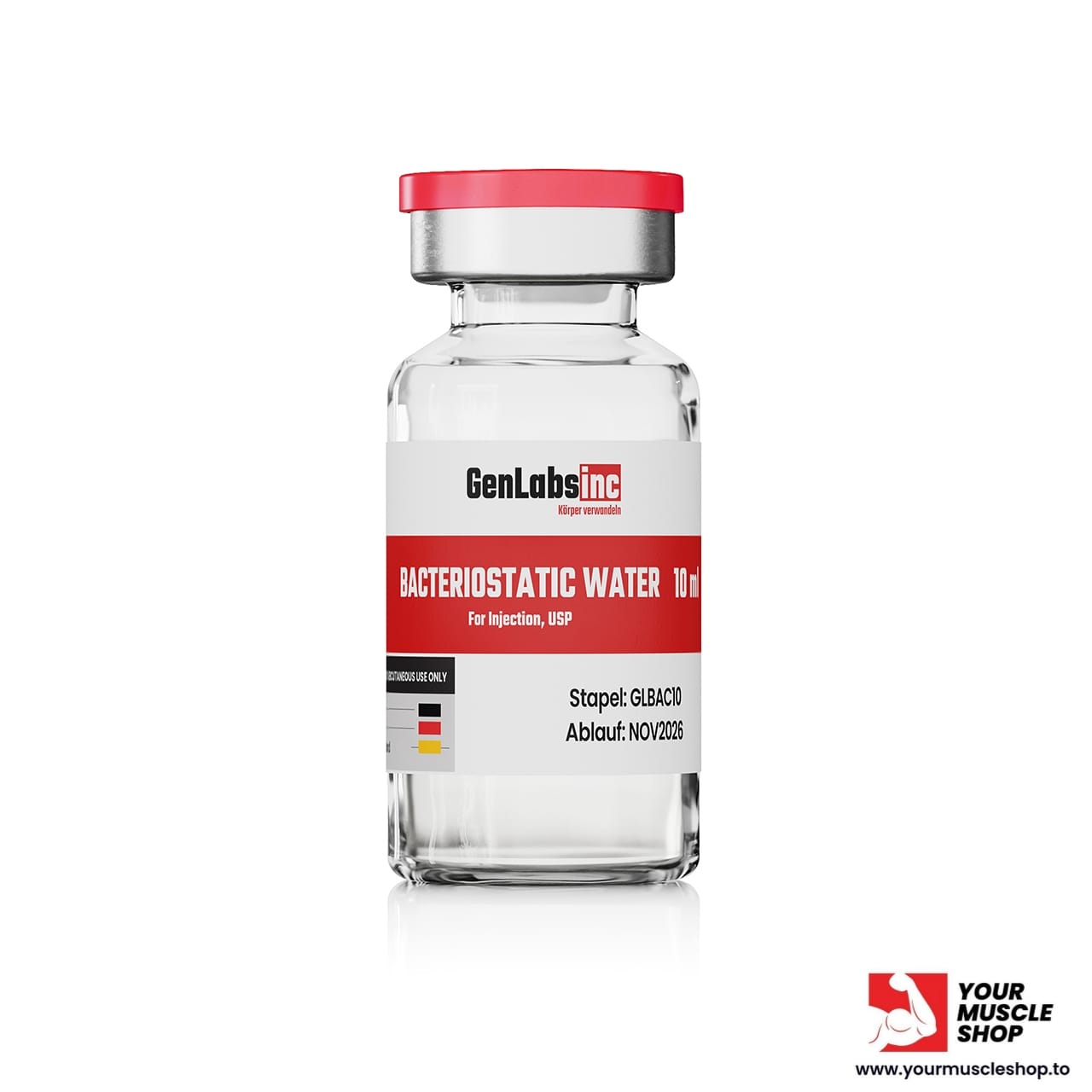 BACTERIOSTATIC WATER 10ML BOTTLE – GENLABS