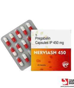 PREGABALIN CAPSULES IP (NERVIASH 450)  450 MG / PER CAPSULE [15 CAPSULES STRIP ] - ASHER PHARMACEUTICALS